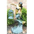 thumbnail image 4 of Ebros Mermaid with Dolphin Holding Candle Lantern Statue Candleholder Garden, 4 of 4