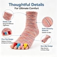 thumbnail image 3 of Toe Separator Socks 3 Pairs, Foot Alignment Socks with Toe Spacers for Men Women, Bunion Hammer Toe Relief, Plantar Fasciitis Support, 3 of 6
