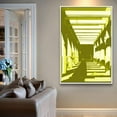thumbnail image 3 of IDEA4WALL Framed Canvas Wall Art for Living Room, Bedroom Colorful Corridor Canvas Prints for Modern Home Decoration Ready to Hang, 3 of 4
