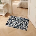 thumbnail image 2 of ODIKA 2'x3' Ultra-Soft Accent Mat, Abstract Geometric Interlocking Shapes With Modern Color Block Mosaic None Washable, Bare feet friendly, Easy Care Indoor rug for Bedside, Footrest, 2 of 7