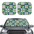 thumbnail image 2 of Gaeub Lemon and Leaves Foldable Auto Sun Blocker Visor, Sunshade for Car Front Window, Keeps Your Vehicle Cool - Medium, 2 of 7