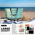 thumbnail image 5 of Xecao Not All Those Who Wander Are Lost1 for versatile beach bag for women includes zipper pockets and waterproof material, ideal for vacations and adventures., 5 of 7