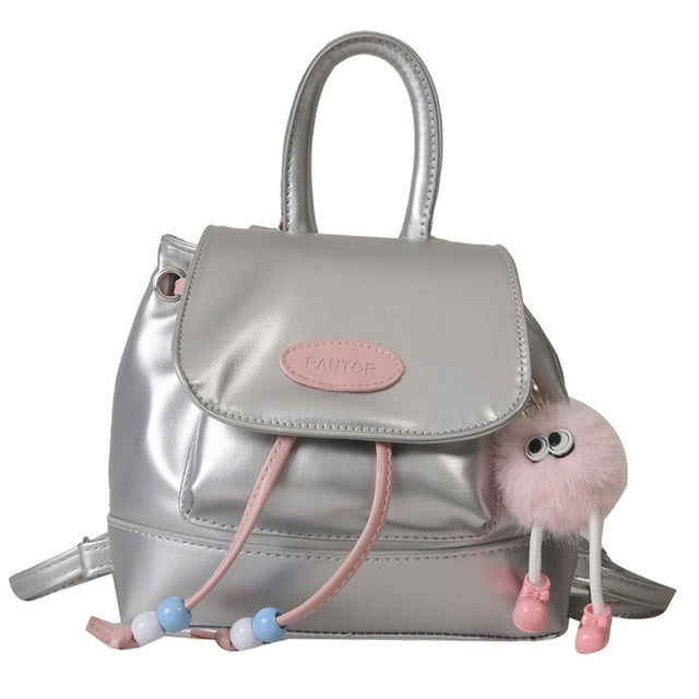 Mochila para Mujer Salvador Bolsa Ligera de Verano Plata