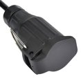 thumbnail image 3 of 13 Pin Trailer Plug Connector Adapter Durable Plastic Spring Cable Wiring for Caravan European Standard Black, 3 of 7