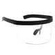 thumbnail image 5 of Gafas de sol con visera grande para hombre y mujer, lentes monocromáticas planas con protección UV para fiestas Claro, 5 of 9