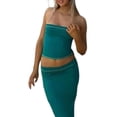 thumbnail image 3 of VISgogo Mujeres Wrap Chest Tops, Sin Mangas Fuera del Hombro Chaleco Cintura Alta Adelgazante Casual Fiesta Verano Traje VISgogo  moda, 3 of 8