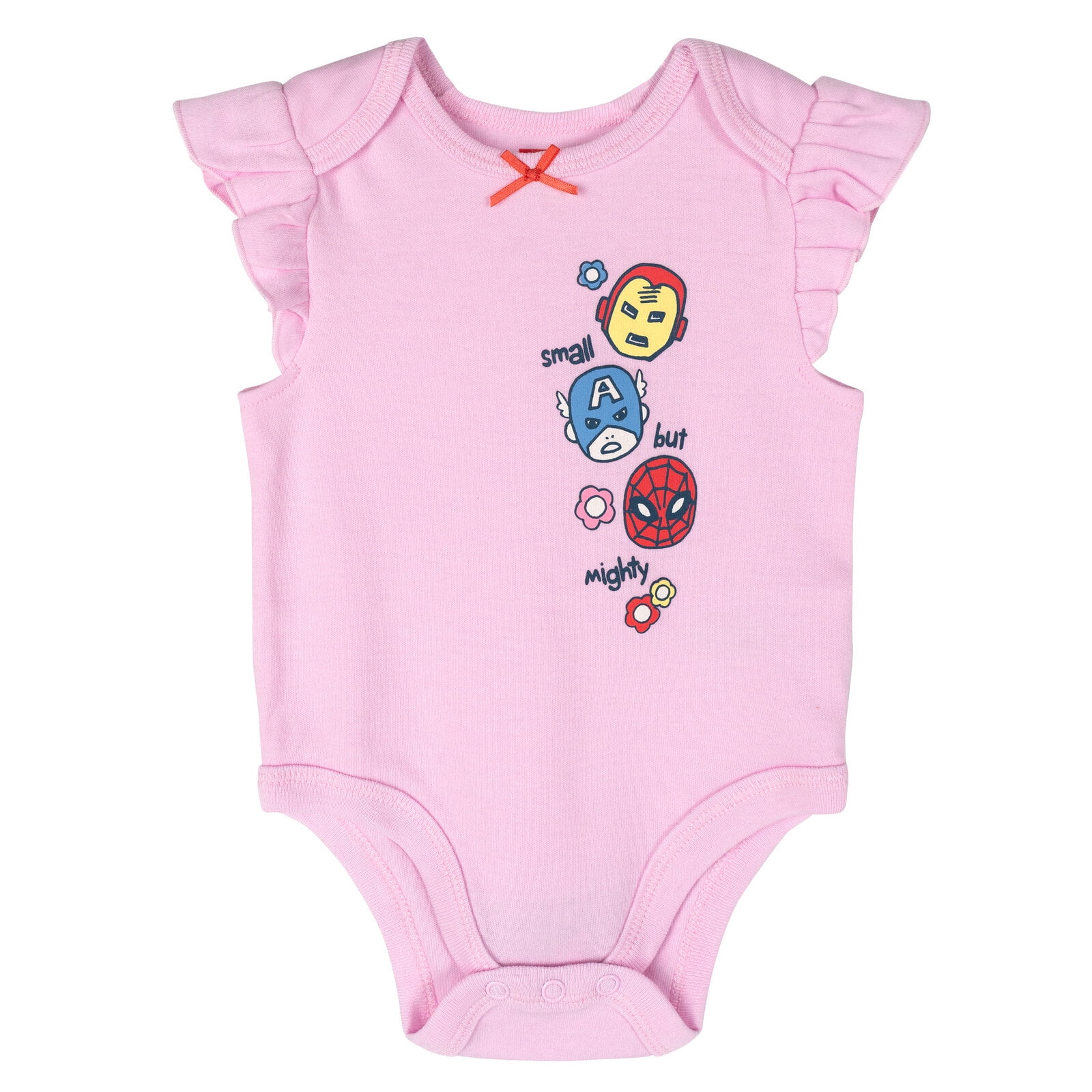 Marvel Avengers Spider-Man Iron Man Captain America 5 Pack Bodysuits Newborn to Infant