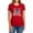 Red, variant on DC Dr Fate Stars Women's T Shirt, Royal, Small