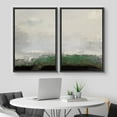 thumbnail image 3 of IDEA4WALL Framed Canvas Print Wall Art Set of 2 Watercolor Pastel Green & Gray Landscape Abstract Modern Art Decorative Boho Contemporary Artwork for Bedroom, Office - 16"x24"x2 Panels Black, 3 of 5