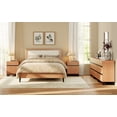 thumbnail image 3 of WAMPAT Dresser and Nightstand Set of 3, 94.5 Inches Dresser with 6 Drawers, 2 Nightstand with Drawer and Cabinet for Bedroom, Bedroom Furniture Set, Mocha, 3 of 13