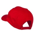 thumbnail image 3 of Baseball Outline Embroidered Cap - Red OSFM, 3 of 5