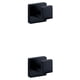 thumbnail image 3 of Toystoory Juego de accesorios para baño, barra de toalla de acero inoxidable sin perforar, anillo, soporte de papel autoadhesivo, gancho para Gancho negro 2Conjunto, 3 of 6
