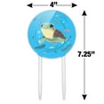 thumbnail image 2 of Acrylic Cute Turtle Swimming with Fish Cake Topper Party Decoration for Wedding Anniversary Birthday Graduation, 2 of 6