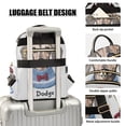 thumbnail image 3 of FORMRS Mini Backpack Purse for Women Quilted Travel Daypack Casual Shoulder Bag, Gray Cute Dog Artist, 3 of 7