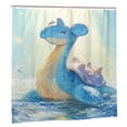 thumbnail image 6 of Shower Curtain Cartoon Art Bath Shower Curtains with 12 Hooks, Waterproof Washable Polyester Bathroom Home Decor Set 72x72 Inch, Plastic, 6 of 8
