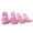 Pink, variant on 4PCS Adjustable Pet Waterproof Rain Boots, Anti-Slip Outdoor Paw Protector, Wrinkle Resistant Footwear for Dog Walking Hiking Travel