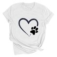 thumbnail image 1 of Meichang T-Shirts de la Saint-Valentin pour Femmes, T-Shirts Graphiques Amour, Col Rond, Coupe Ample, Manches Courtes, T-Shirts de la Saint-Valentin pour Femmes, 1 of 3