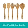 thumbnail image 3 of The Pioneer Woman 5-Piece Olivewood Kitchen Cooking Utensil Tool Set, 3 of 10