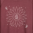 thumbnail image 3 of Instant Message - Celestial Flower Affirmation - Women's Lightweight French Terry Long Sleeve Shirt, 3 of 6