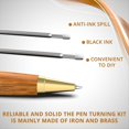 thumbnail image 3 of Kits Bolígrafos para Torneado Madera, Paquete 10, con , Kit para Hacer Bolígrafos Delgados, Suministros para Torneado Bolígrafos, Kit Bolígrafo Giratorio para Bricolaje, 3 of 5