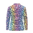 thumbnail image 3 of Uorisanigo Rainbow Tie-Dye Womens Golf Shirt Soft Polyester Spandex Fabric Quick Dry Athletic Polo Shirts Breathable Versatile Quarter Zip Pullover for Women, 3 of 7