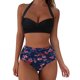 thumbnail image 1 of MKLEKYY Bikini Mujer Traje De Baño Women High Waisted Bikini Sexy Push Up Two Piece Swimsuits Vintage Swimsuit Two Piece Retro Ruched High Waist Print Bikini Set 993, 1 of 6
