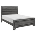 thumbnail image 1 of Lexicon Beechnut Contemporary Raised Panel Wood Full Bed in Gray, 1 of 5