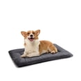 thumbnail image 2 of Washable Dog mat faux rabbit fur Dog&Cat Crate Beds,Ultra Soft Kennel Bed Anti-Slip Pet Sleeping pad for Large, Jumbo, Medium, Small Dogs Breeds,30" x 19", Dark Grey, 2 of 7