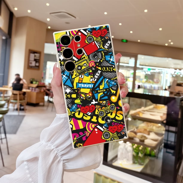 Exprese su estilo único con esta funda de teléfono de goma TPU con estampado creativo y dibujos animados para iPhone