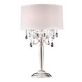 thumbnail image 2 of Ore Furniture K-5109T Lampe de Table en Cristal Argenté 29,5 Po, 2 of 2