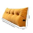 thumbnail image 2 of Cojín de respaldo, cojín de respaldo para cama, cojín de lectura para cama y sofá, cojín de respaldo, cojín de cuña, cojín para sofá cama, respaldo, cojín de lectura, funda extraíble, 60 x 50 x 20, 2 of 5