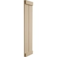 thumbnail image 3 of Ekena Millwork 11"W x 60"H Rustic Two Board Joined Board-n-Batten Rough Sawn Faux Wood Shutters w/End Batten (Per Pair), Primed Tan, 3 of 11