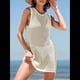 thumbnail image 4 of Traje de Baño para Mujer, Sin Mangas, Tejido de Punto, Verano 2025, Traje de Baño, Vestido de Playa de Ganchillo, Color Albaricoque S, 4 of 10