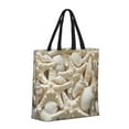thumbnail image 2 of Vsdgher Starfish and Sea Shells print Tote Bag for Women Shoulder Bag with Zipper Large Shoulder Bag Handle Handbag Portable Washable for Travel, Work, 2 of 8
