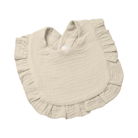 YOUYEDIAN Baby Bibs for Drooling and Teething Newborn Cute Drool Bibs Infant Casual Bibs for Baby Boy Girl (Khaki One Size)
