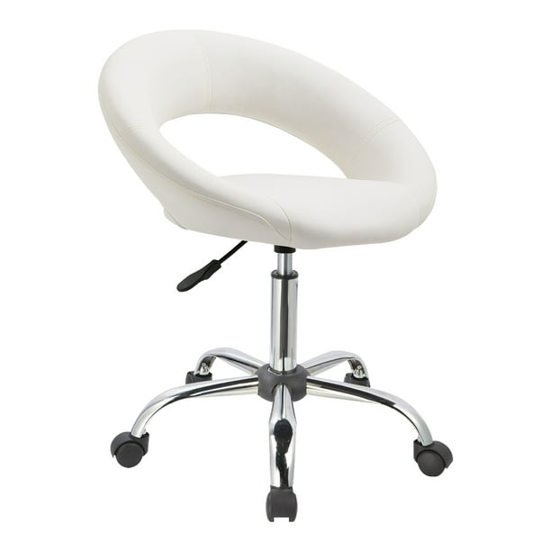 Duhome Pu Home Office Desk Chair Work, White Office Computer Chairs