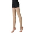 thumbnail image 3 of AMZAM Thigh High Compression Stocking Footless, Unisex, 15-20mmHg, Beige L, 3 of 7