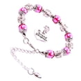 thumbnail image 2 of Jumpingount Hermosa Joyas de cristal Cadenas de cuentas Brazalete de amistad con estilo atractivo para niñas Boda Rosa roja Type1 NO1, 2 of 6