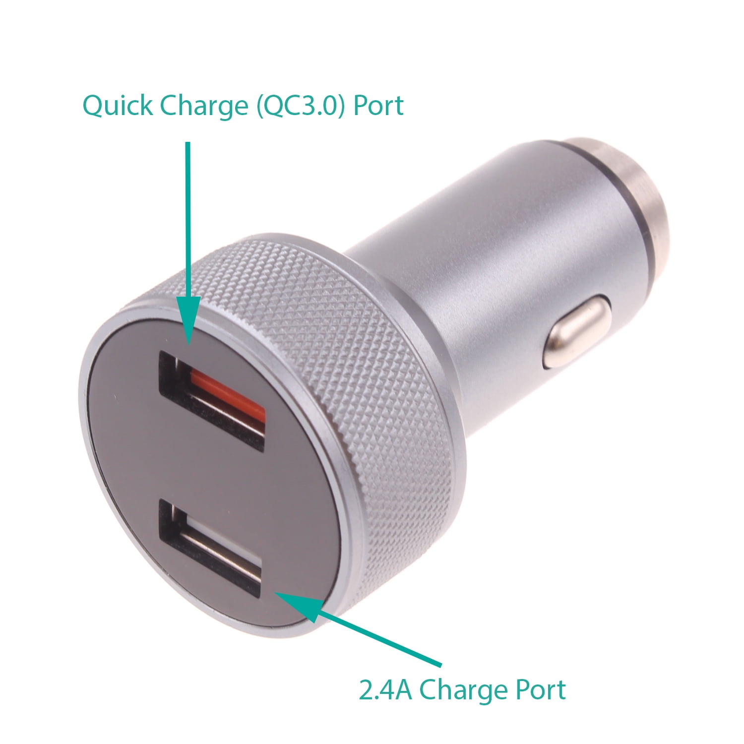 Car Charger 24W Fast for Motorola Moto G 5G (2022, 2023, 2024, 2025) Phone Models - 2-Port 6ft USB-C Cable DC Socket Power Adapter Long Type-C Cord