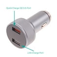 thumbnail image 3 of Car Charger 24W Fast for Samsung Galaxy Z Fold 3 5G/Z Fold4/Fold5/Fold6 - 2-Port 6ft USB-C Cable DC Socket Power Adapter Long Type-C Cord, 3 of 6