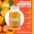 thumbnail image 2 of Vitamin C 1000mg Gummies with Zinc & Herbal Extracts – Immune Support for Adults & Kids – 60 Gummies, 2 of 6