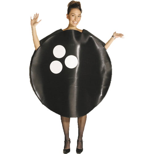 Adult 10 Pin Bowling Ball Costume Unisex Sports Mens Ladies Fancy Dress Outfit 