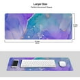 thumbnail image 6 of Marble Texture Gaming Mouse Pad XL, Extended Large Full Desk Mousepad 31.5x11.8 Inch, Waterproof Big with Stitched Edge, Non-Slip Long Keyboard Mat for Office & Home Caburywe, X-Large, 6 of 6