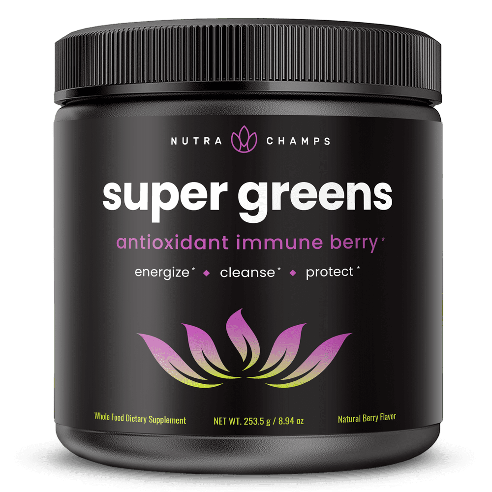 NutraChamps Super Greens Powder Premium Antioxidant Superfood Organic