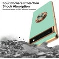 thumbnail image 5 of for Google Pixel 6A Case, Built-in 360 Rotation Ring Holder with Screen Protector & Camera Lens Protector, Luxury Shiny Electroplated Edged Shockproof Protective Phone Cover (Mint/Golden), 5 of 13