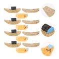 thumbnail image 3 of Miangastore Miniature Creative Fishing Boat Statues Assorted Color Resin 12Pcs 2x0.39in, 3 of 8