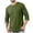 Army Green, variant on SBYOJLPB Men's Top 3/4 Sleeve Solid Color Round Neck Casual T-Shirt Tops