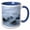 Blue/White, variant on 3drose, Usa, New Jersey, Cape May National Seashore. Boulders on Ocean Shore., 11oz Two-tone Black Mug