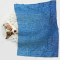 thumbnail image 5 of Pet Blanket Denim Blue Soft Warm Sofa Car Bed Protector Washable for Puppy Large Dogs Cats, 5 of 7