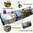 thumbnail image 2 of Heavy Duty Mesh Cargo Net, 3 Pocket Trunk Bed Storage Organizer Compatible, 2 of 7